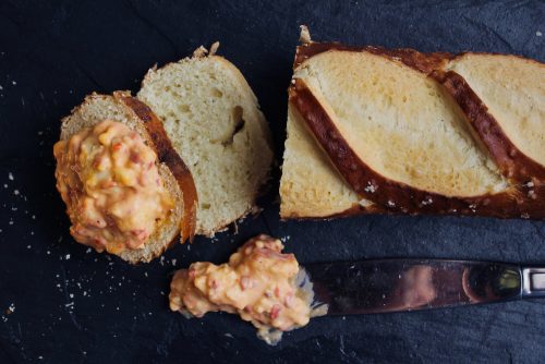 Pimento cheese with bread