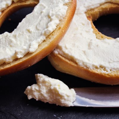 Cream Cheese on a bagel