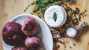 City Goat cheese recipe with beets.
